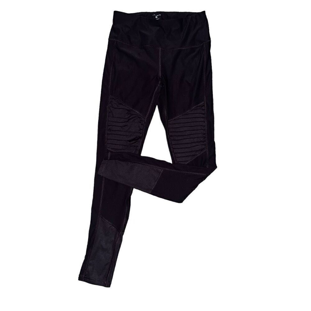 LAYER 8 Maroon Textured Knee Leggings Size S